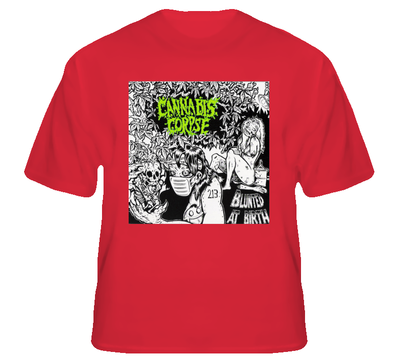 Cannabis Corpse4 - Red T Shirt